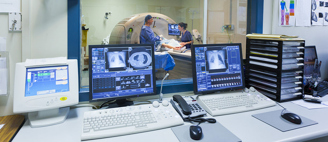 Mri Machine And Screens