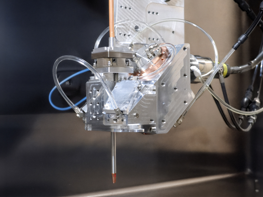 Cailabs co-axial wire-based laser metal deposition process-head © Fraunhofer ILT, Aachen, Germany / Volker Lannert.